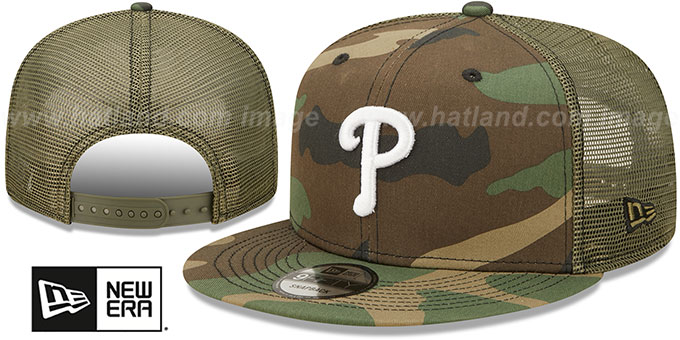 Phillies 'ARMY CAMO TRUCKER' Hat by New Era