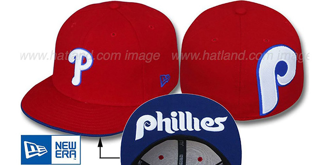 Phillies 'BIGBACK CLASSIC' Red Fitted Hat by New Era