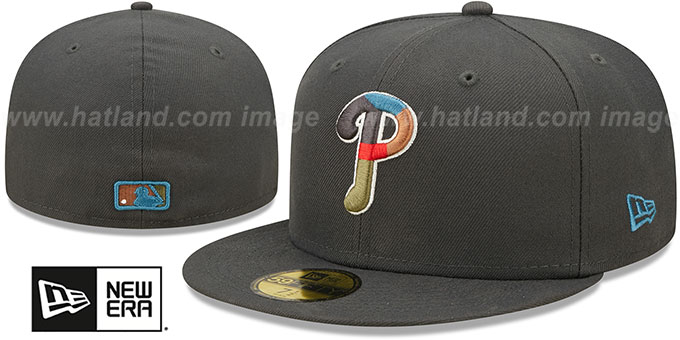 Phillies 'COLOR PACK MULTI' Charcoal Fitted Hat by New Era