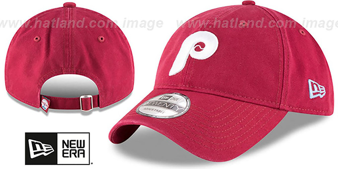 Phillies 'COOP CORE-CLASSIC STRAPBACK' Burgundy Hat by New Era