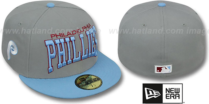 Phillies COOP 'PRO-ARCH' Grey-Sky Fitted Hat by New Era