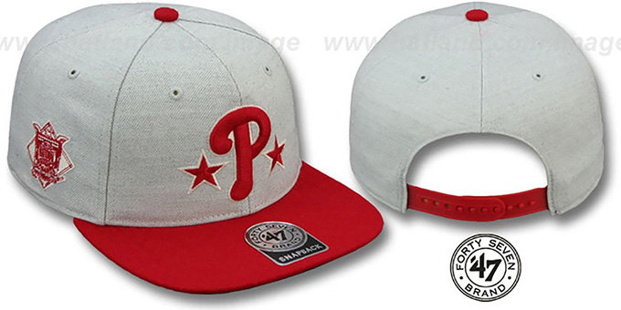 Phillies COOP 'SATCHEL SNAPBACK' Adjustable Hat by Twins 47 Brand