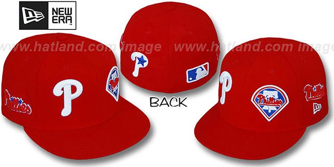 Phillies 'EVOLUTION' Fitted Hat by New Era - red