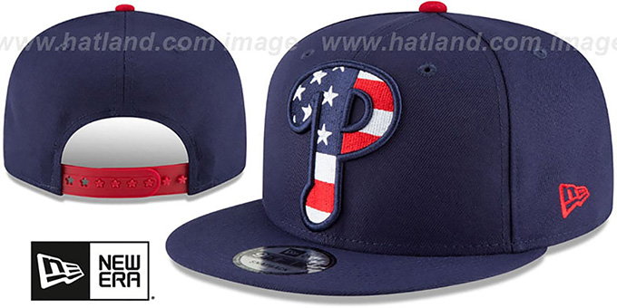 Phillies 'FLAG FILL INSIDER SNAPBACK' Navy Hat by New Era