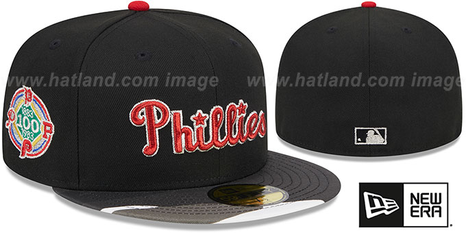 Phillies 'METALLIC CAMO' Fitted Hat by New Era