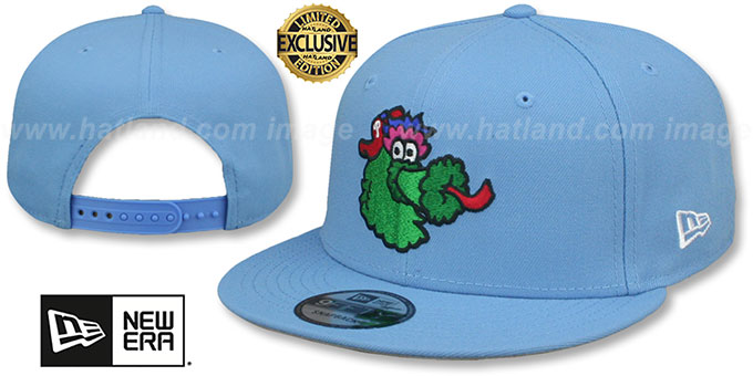 Phillies 'PHILLIE PHANATIC' SNAPBACK Sky Hat by New Era