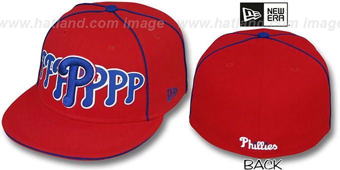 Phillies 'SEVEN' Red Fitted Hat by New Era