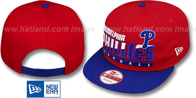 Phillies 'SLICE-N-DICE SNAPBACK' Red-Royal Hat by New Era