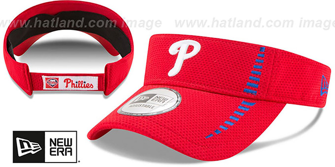 Phillies 'SPEED-VISOR' Red by New Era