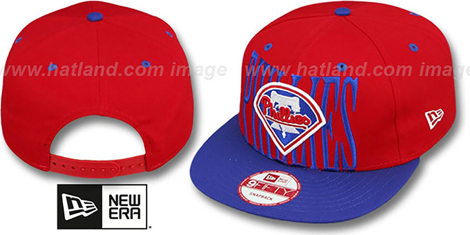 Phillies 'STEP-ABOVE SNAPBACK' Red-Royal Hat by New Era