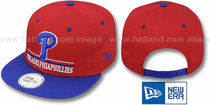 Phillies 'UNDERLINE SNAPBACK' Red-Royal Hat by New Era