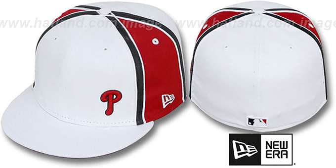 Phillies 'WILLIAM-III FLAWLESS' White-Red Fitted Hat by New Era