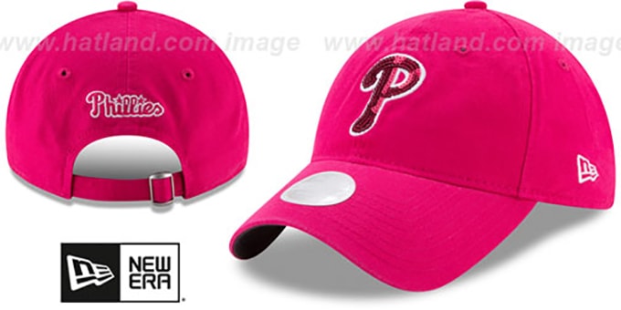 Phillies 'WOMENS MOTHERS DAY GLIMMER STRAPBACK' Pink Hat by New Era