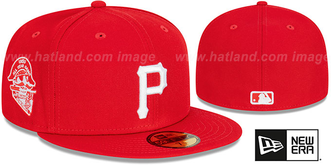 Pirates 1959 'ASG SIDE-PATCH UP' Red-White Fitted Hat by New Era