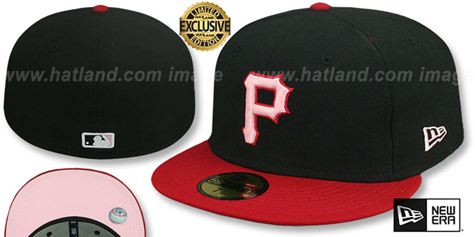 Pirates 1998 'COOPERSTOWN PINK LOGO BOTTOM' Fitted Hat by New Era