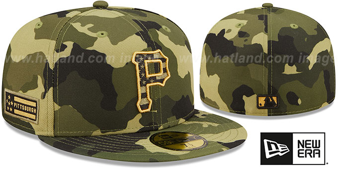 Pirates 2022 ARMED FORCES 'STARS N STRIPES' Hat by New Era