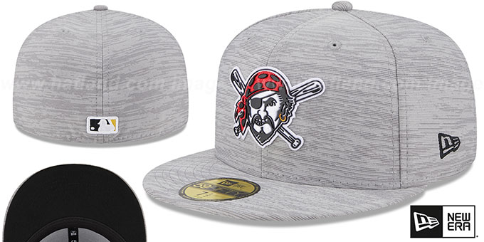 Pirates '2023 CLUBHOUSE' Heather Grey Fitted Hat by New Era