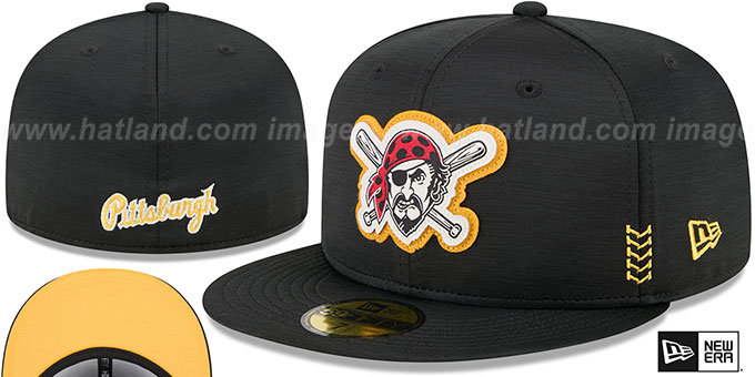 Pirates '2024 ALTERNATE CLUBHOUSE' Heather Black Fitted Hat by New Era