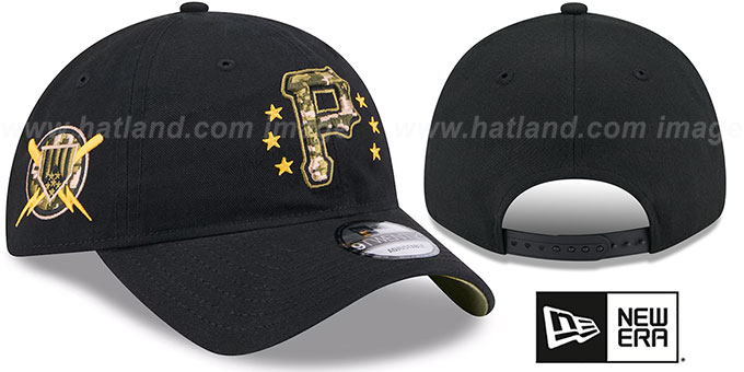 Pirates 2024 ARMED FORCES 'STARS N STRIPES STRETCH SNAP' Hat by New Era