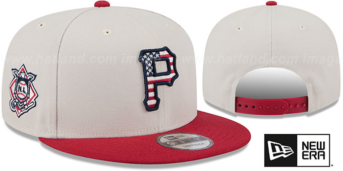 Pirates 2024 'JULY 4TH STARS N STRIPES SNAPBACK' Hat by New Era