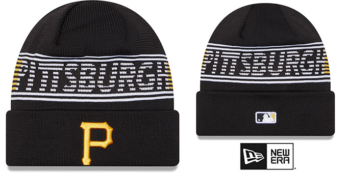 Pirates '24-25 SPORT-KNIT' Black Beanie Hat by New Era