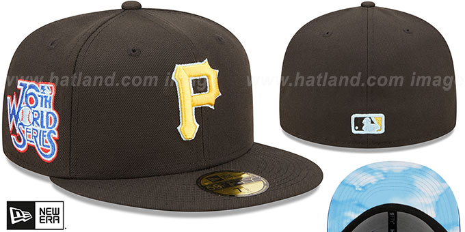 Pirates 76TH WS 'CLOUD-UNDER' Black Fitted Hat by New Era