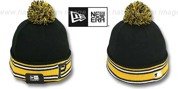 Pirates 'AC-ONFIELD' Black Knit Beanie Hat by New Era