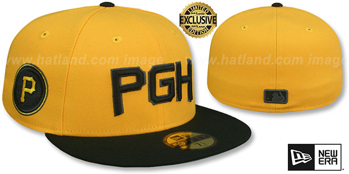 Pirates 'ALTERNATE CITY CONNECT' Gold-Black Fitted Hat by New Era