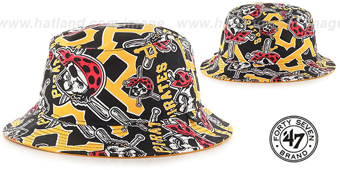 Pirates 'BRAVADO BUCKET' Hat by Twins 47 Brand