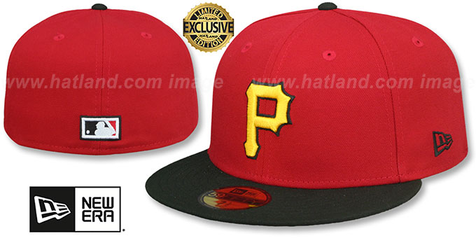 Pirates 'COOPERPACK' Red-Black Fitted Hat by New Era