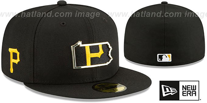 Pirates 'GOLD STATED INSIDER' Black Fitted Hat by New Era