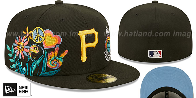 Pirates 'GROOVY' Black Fitted Hat by New Era