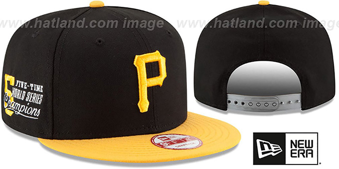 Pirates 'MLB STAR-TRIM SNAPBACK' Black-Gold Hat by New Era