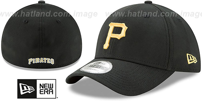 Pirates 'TEAM-CLASSIC' Black Flex Hat by New Era