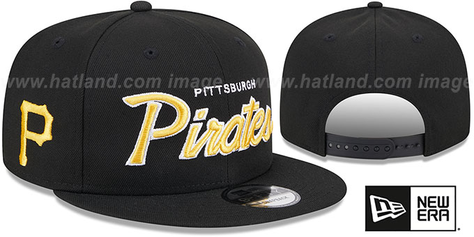 Pirates 'TEAM-SCRIPT SNAPBACK' Black Hat by New Era