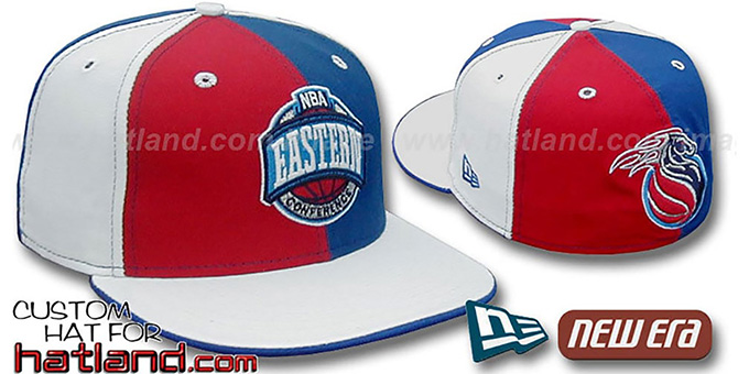 Pistons CONFERENCE 'PINWHEEL' Red-Royal-White Fitted Hat