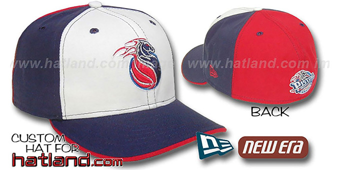 Pistons 'PINWHEEL' White-Navy-Red Fitted Hat