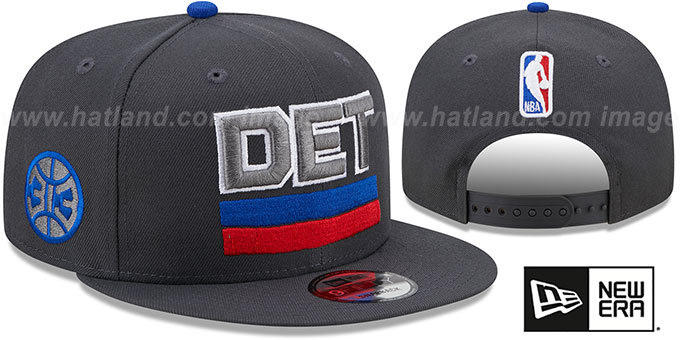 Pistons 'STATEMENT SNAPBACK' Grey Hat by New Era