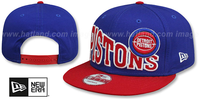 Pistons 'STOKED SNAPBACK' Royal-Red Hat by New Era