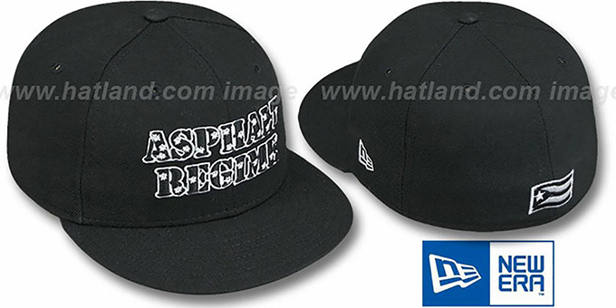 Puerto Rico 'ASPHALT REGIME' Black Fitted Hat by New Era