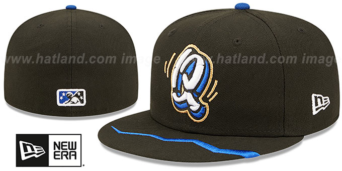 Quakes 'MILB ONFIELD ALT 1' Black Fitted Hat by New Era