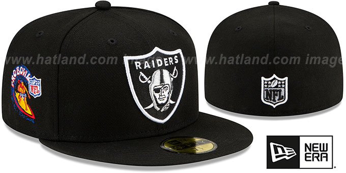 Raiders 2001 'PRO BOWL SIDE-PATCH' Black Fitted Hat by New Era