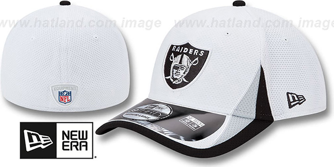 Raiders '2013 NFL TRAINING FLEX' White Hat by New Era