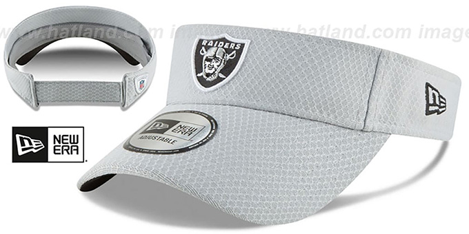 Raiders '2018 NFL TRAINING VISOR' Grey by New Era