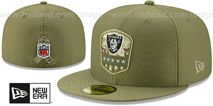 raiders salute to service hat