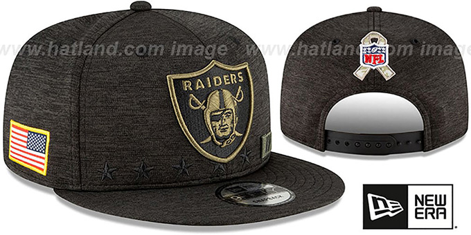 Raiders '2020 SALUTE-TO-SERVICE SNAPBACK' ST Black Hat by New Era