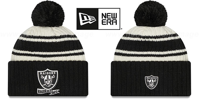 Raiders '2022 NFL SIDELINE' Knit Beanie Hat by New Era