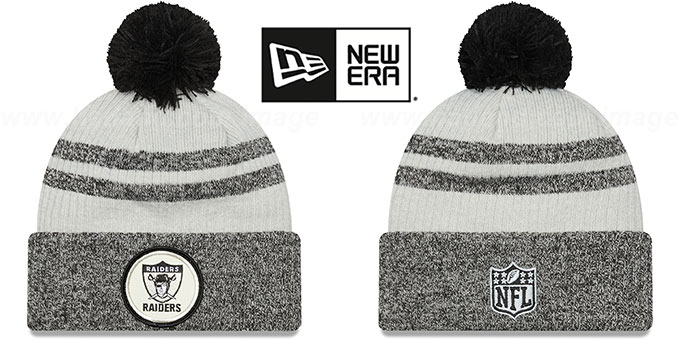 Raiders '2022 NFL THROWBACK SIDELINE' Knit Beanie Hat by New Era