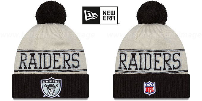 Raiders 2023 'HISTORIC SIDELINE' Knit Beanie Hat by New Era