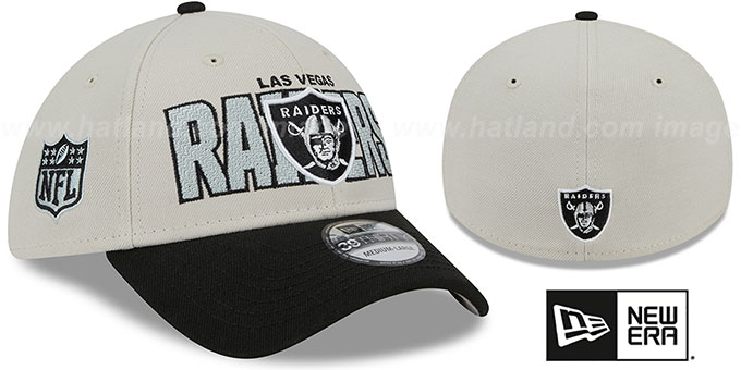 Raiders 2023 'NFL DRAFT FLEX' Stone-Black Hat by New Era